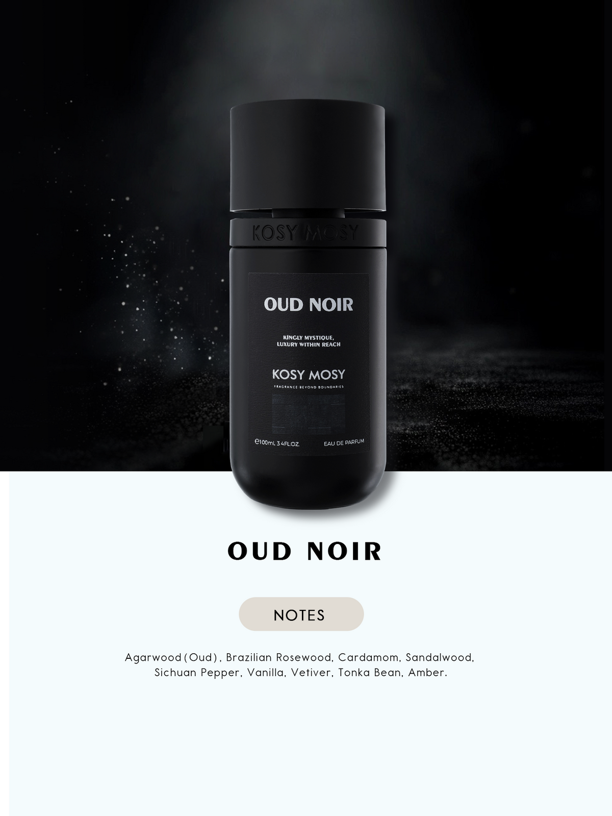 OUD NOIR 100ML EAU DE PARFUM FOR MEN