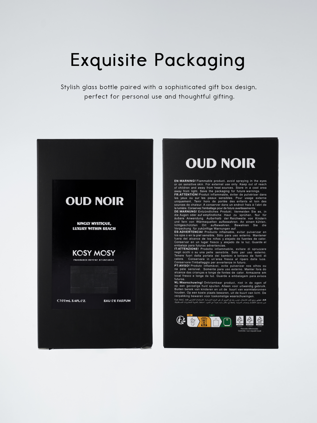 OUD NOIR 100ML EAU DE PARFUM FOR MEN