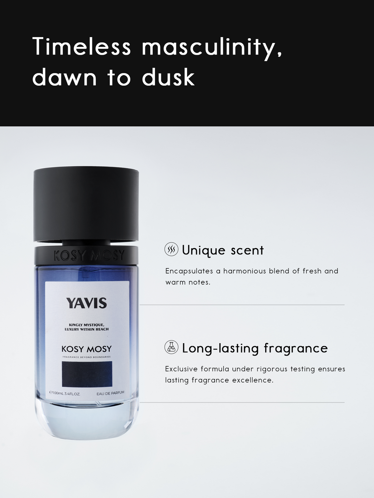 YAVIS 100ML EAU DE PARFUM FOR MEN