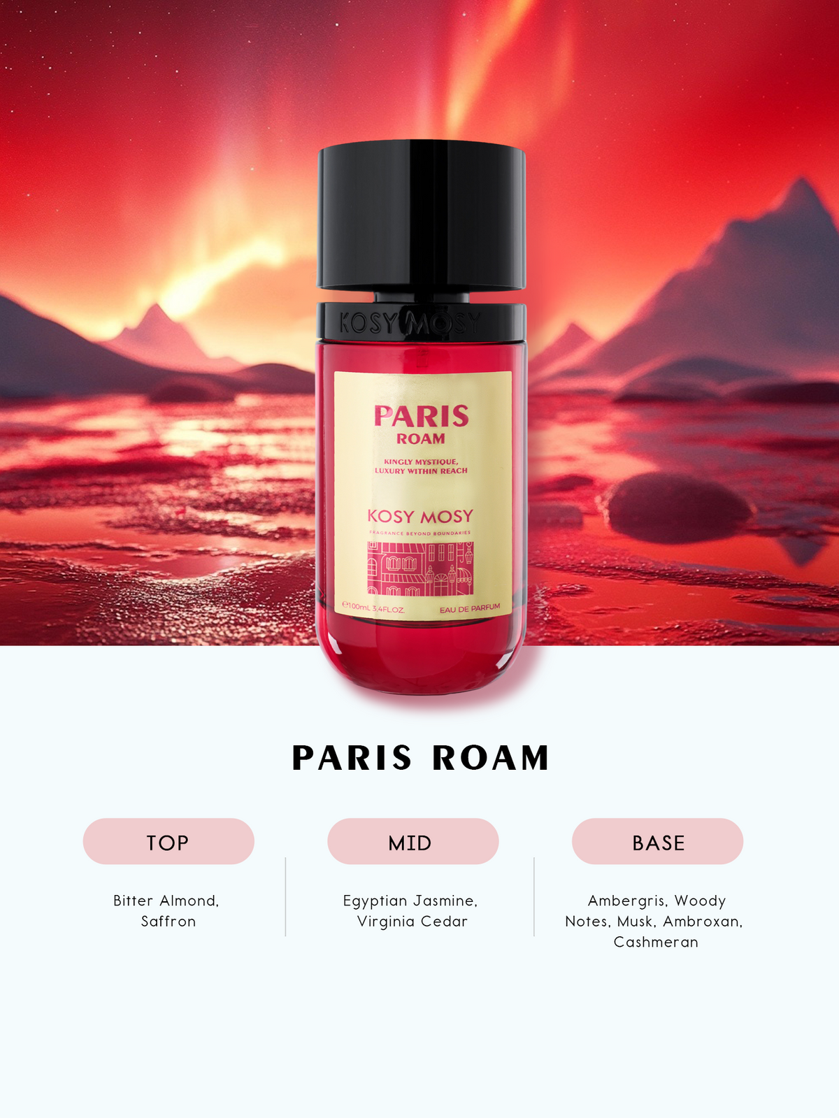 PARIS ROAM 100ML EAU DE PARFUM FOR WOMEN