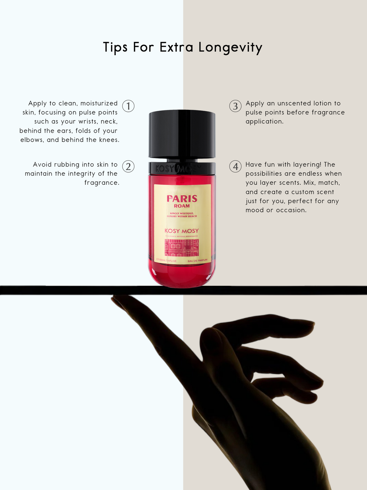 PARIS ROAM 100ML EAU DE PARFUM FOR WOMEN