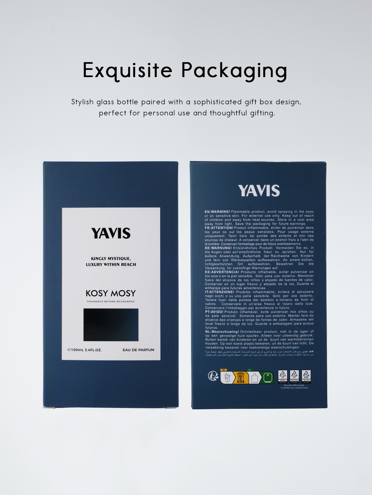 YAVIS 100ML EAU DE PARFUM FOR MEN