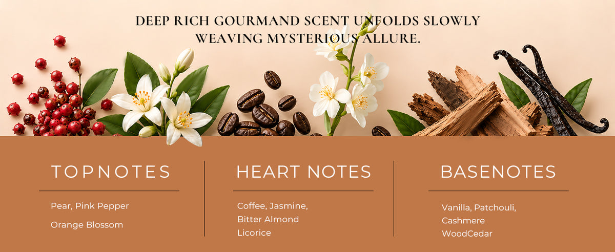 MIDNIGHT LURE — Coffee & Vanilla Eau de Parfum, 100ml — fragrance detail 2